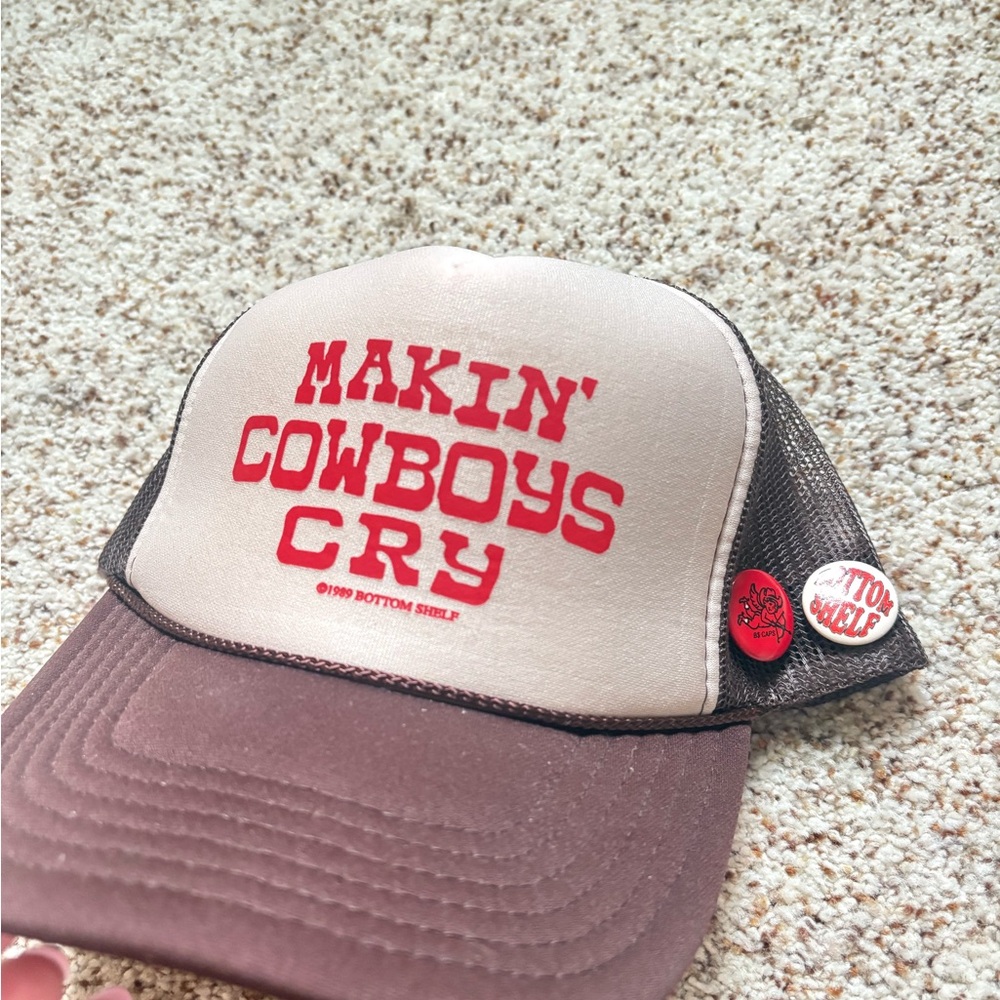 Brown and Cream Trucker Hat
